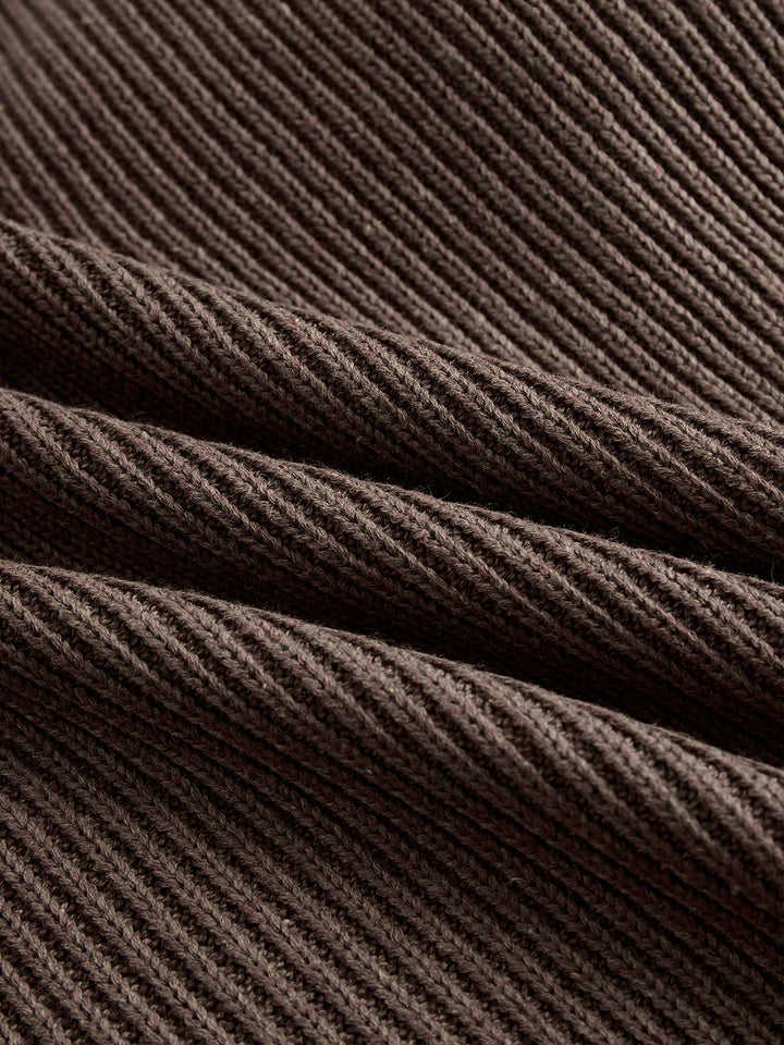 Evalora | Ruffle Hem Turtleneck Sweater Dress