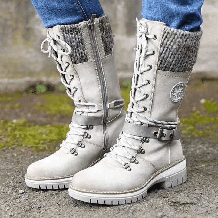 Freyna | Winter Lace-Up Cold-Weather Boots