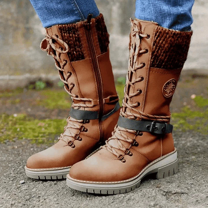 Freyna | Winter Lace-Up Cold-Weather Boots