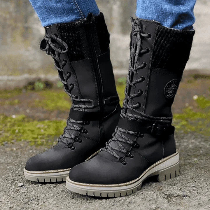 Freyna | Winter Lace-Up Cold-Weather Boots