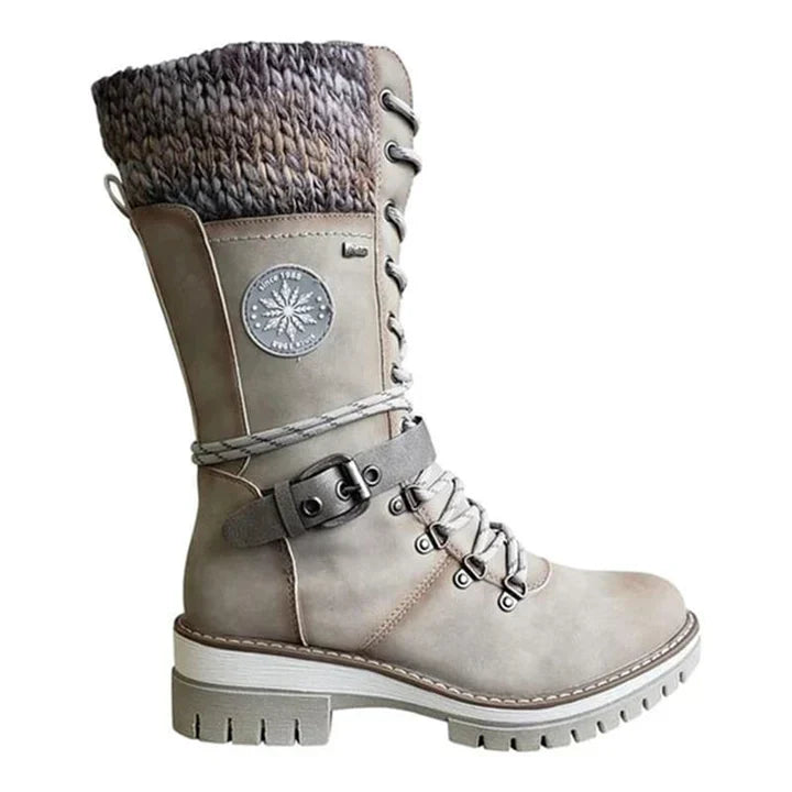 Freyna | Winter Lace-Up Cold-Weather Boots