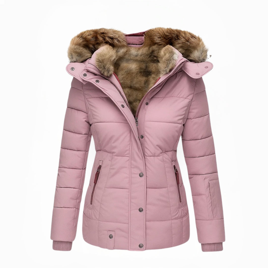 Evelyn | Luxe Fur-Lined Winter Jacket