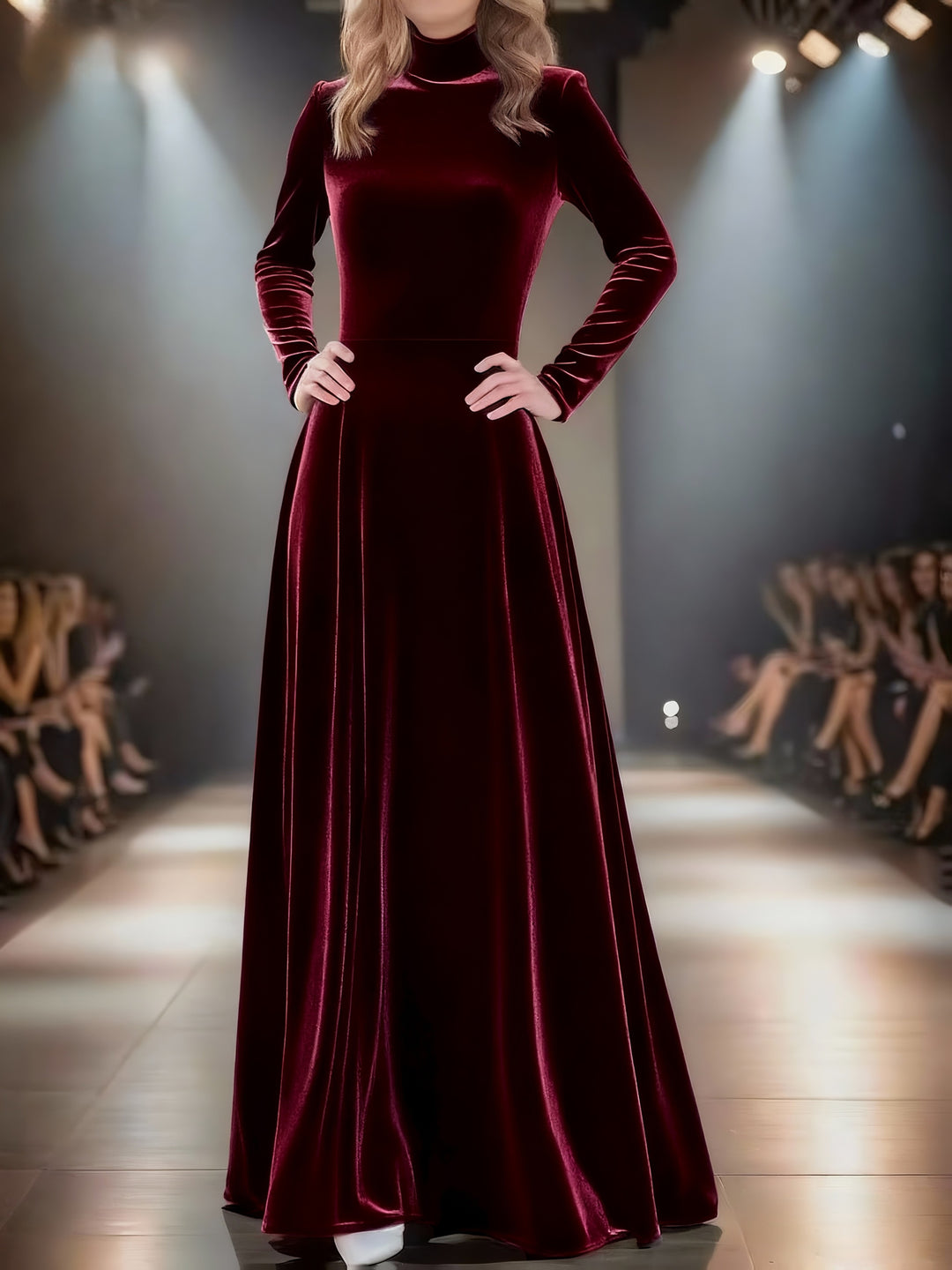Mabel | Elegant Velvet Evening Gown