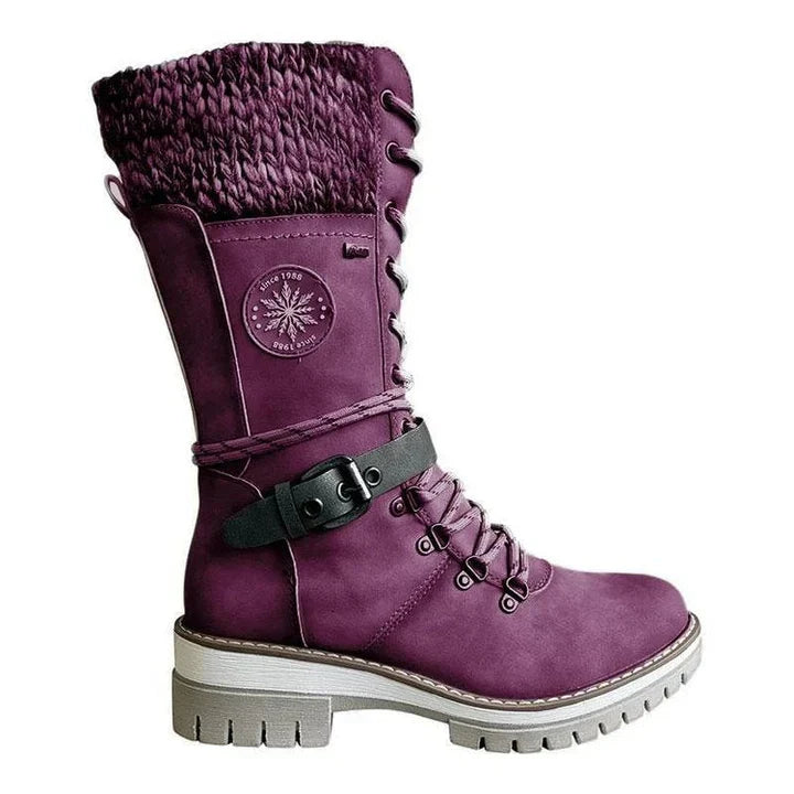 Freyna | Winter Lace-Up Cold-Weather Boots