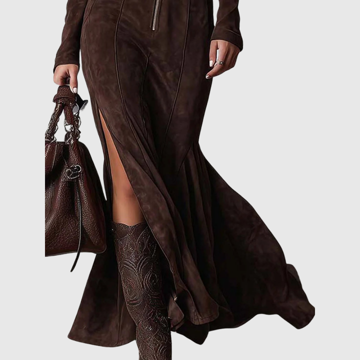 Mariel | Tailored Suede-Look Dress