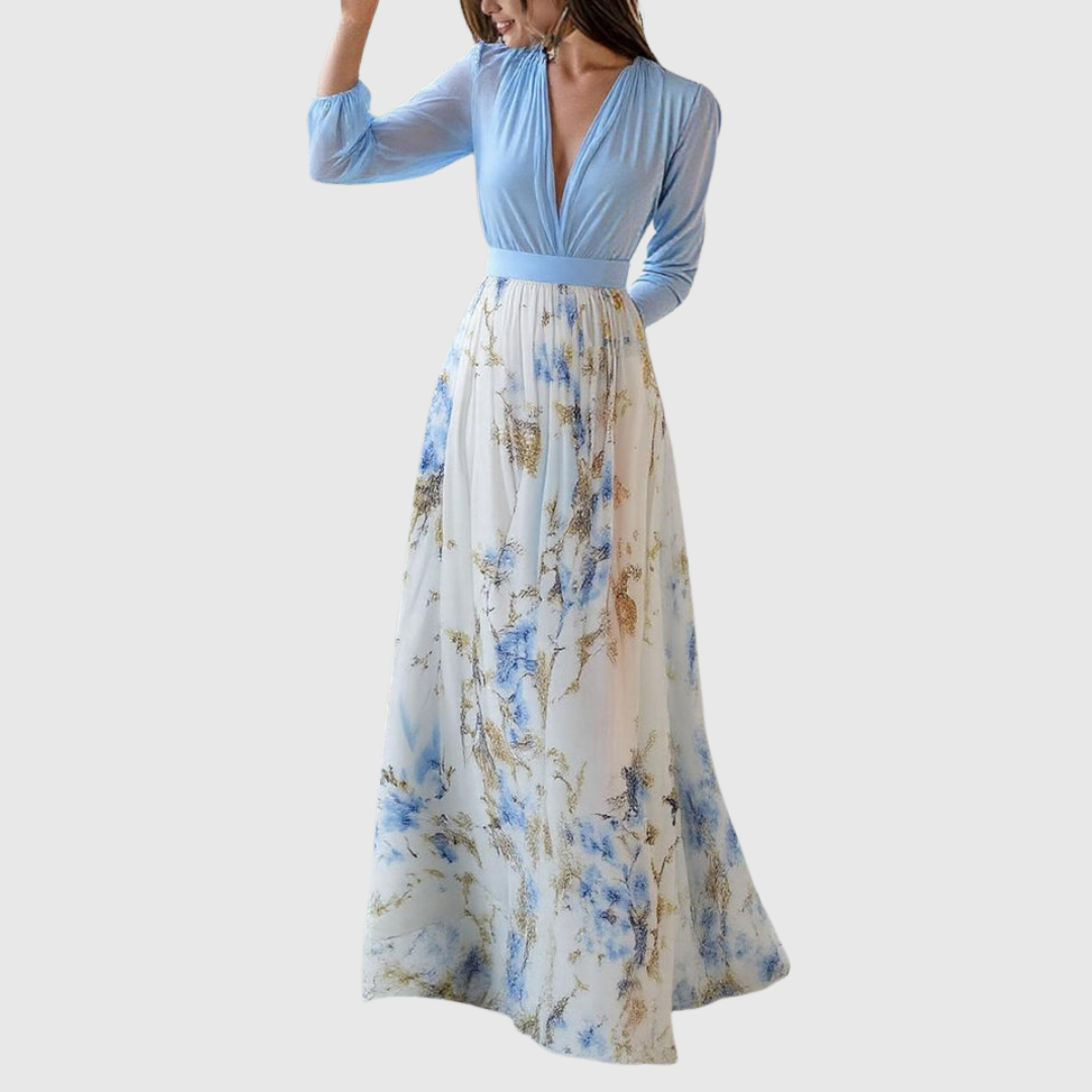 Morwenna | Floral Print Long Dress