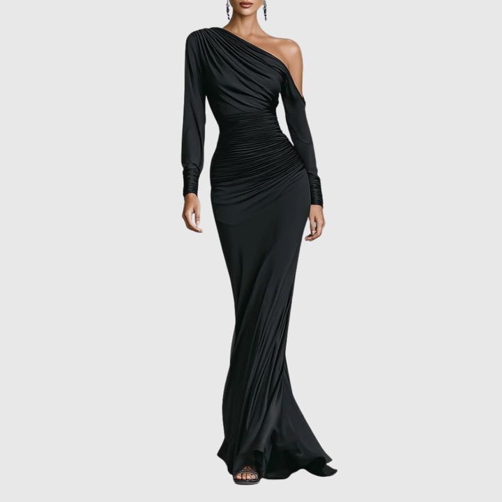 Imme | Satin Ruched Mermaid Dress
