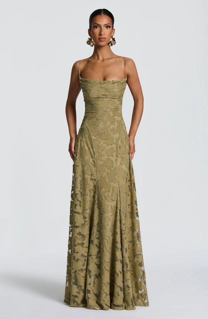 Ravenna | Floral Lace Evening Gown