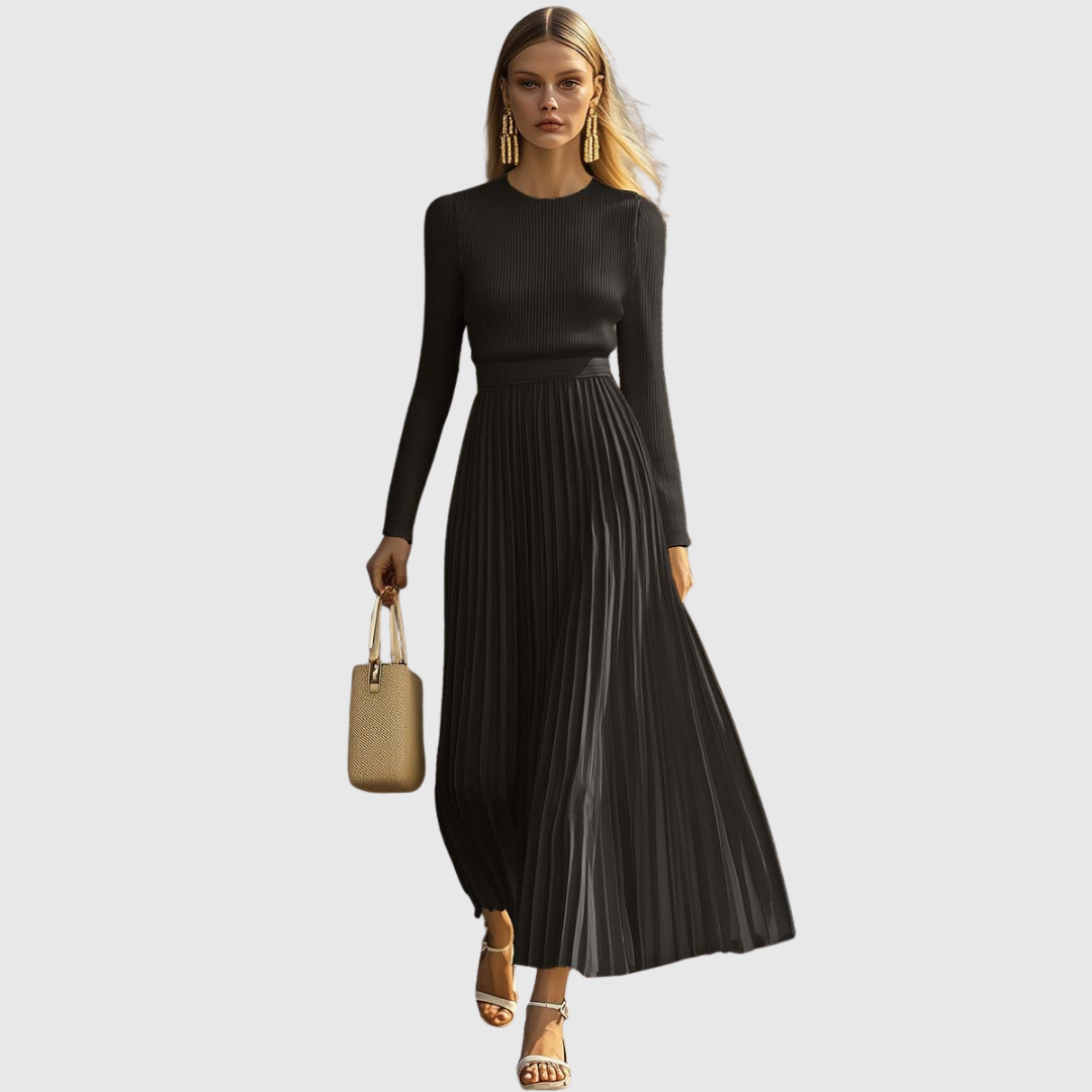 Charlotte | Casual Knitted Satin Dress