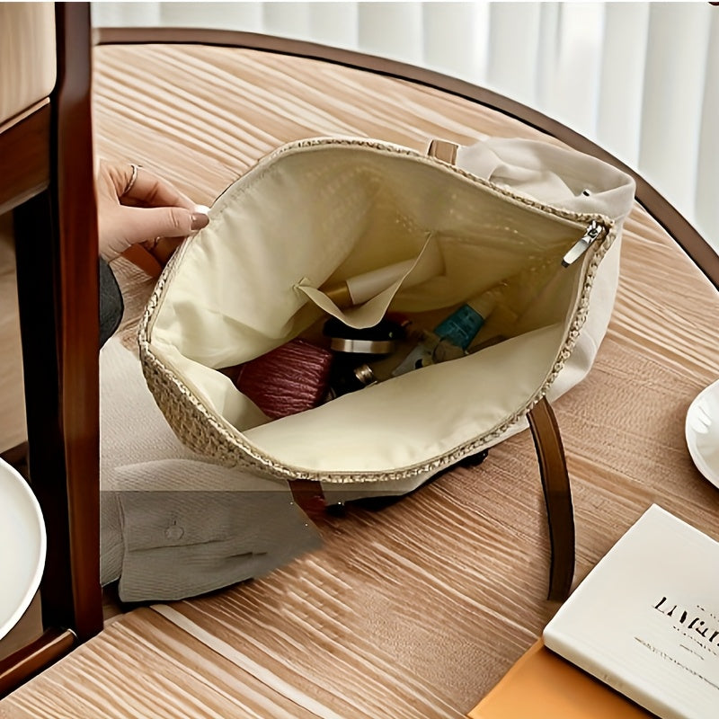 Chic Straw Woven Handbag