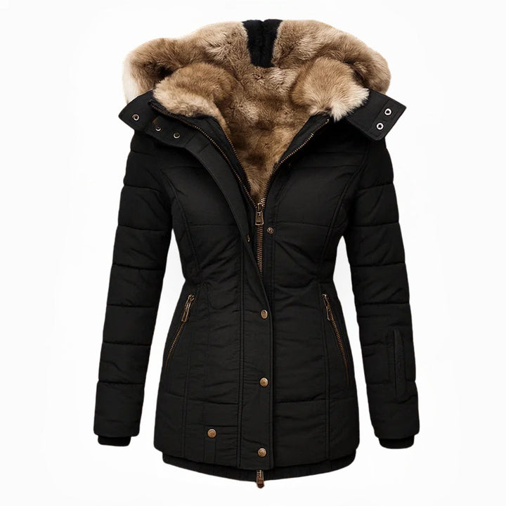 Evelyn | Luxe Fur-Lined Winter Jacket