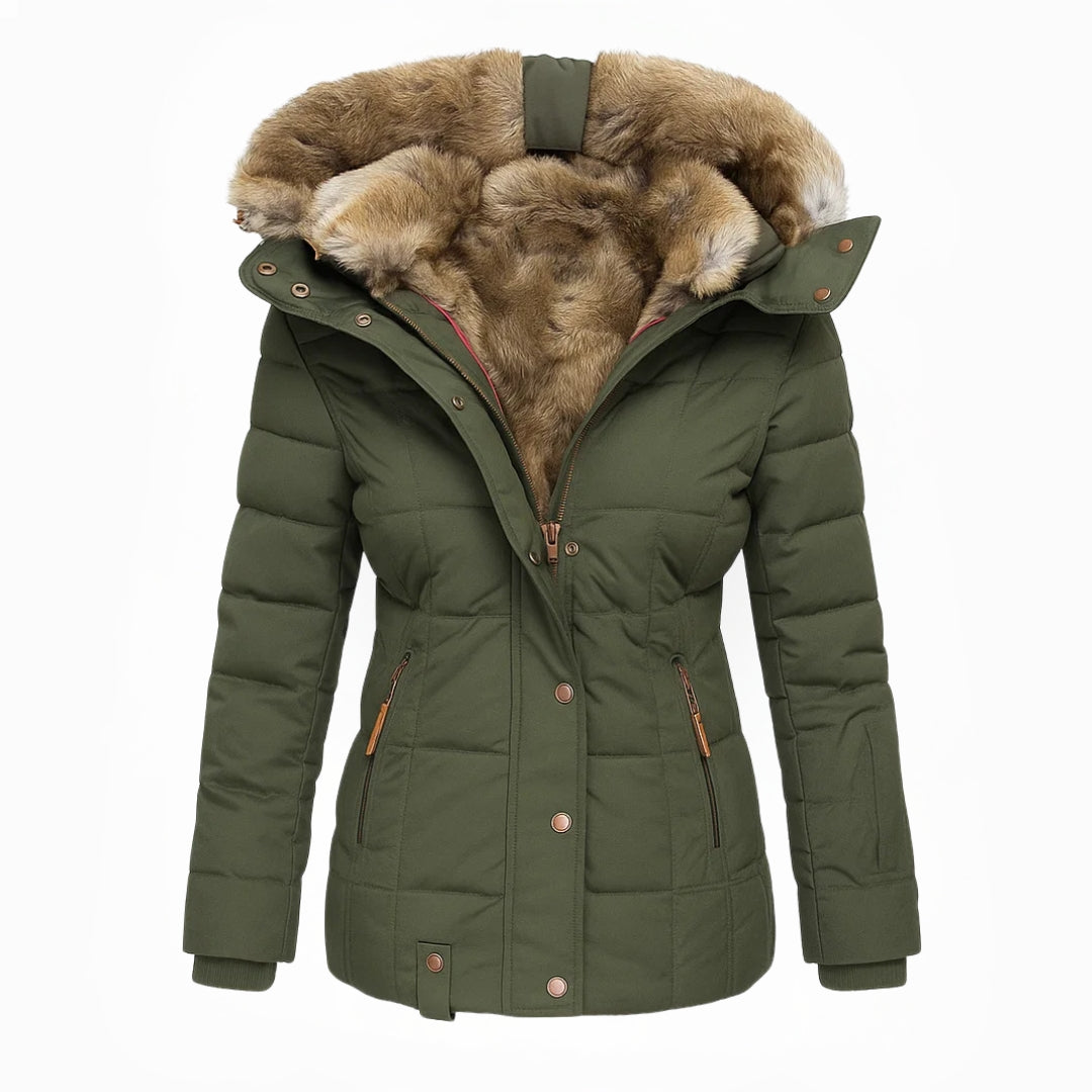Evelyn | Luxe Fur-Lined Winter Jacket
