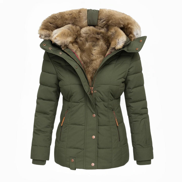 Evelyn | Luxe Fur-Lined Winter Jacket
