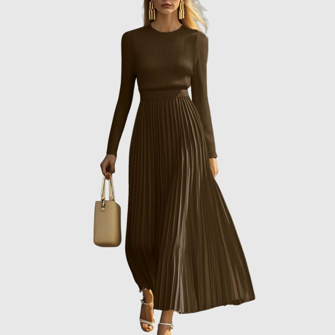 Charlotte | Casual Knitted Satin Dress