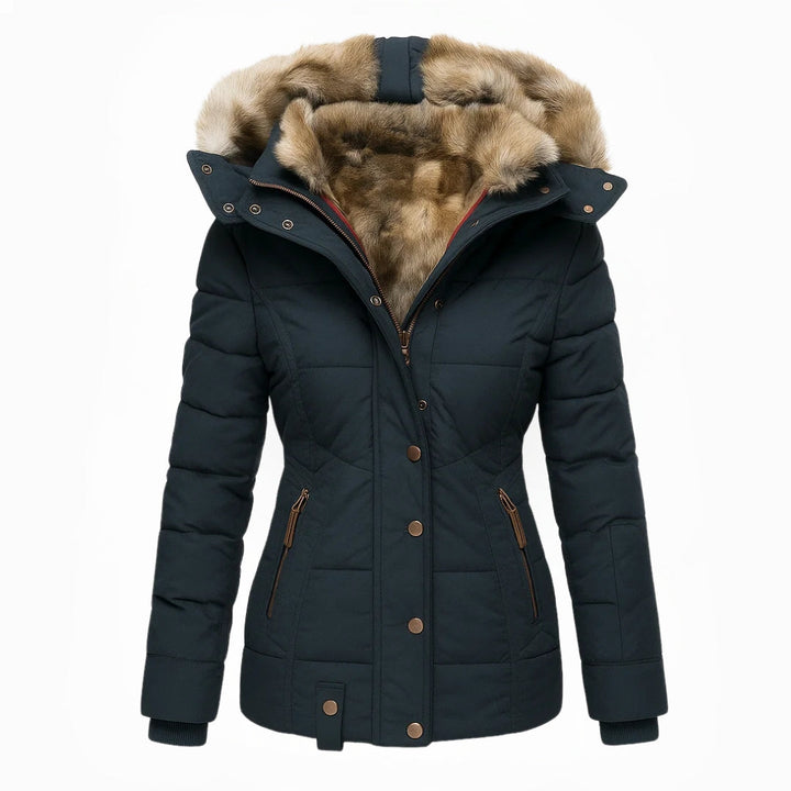 Evelyn | Luxe Fur-Lined Winter Jacket