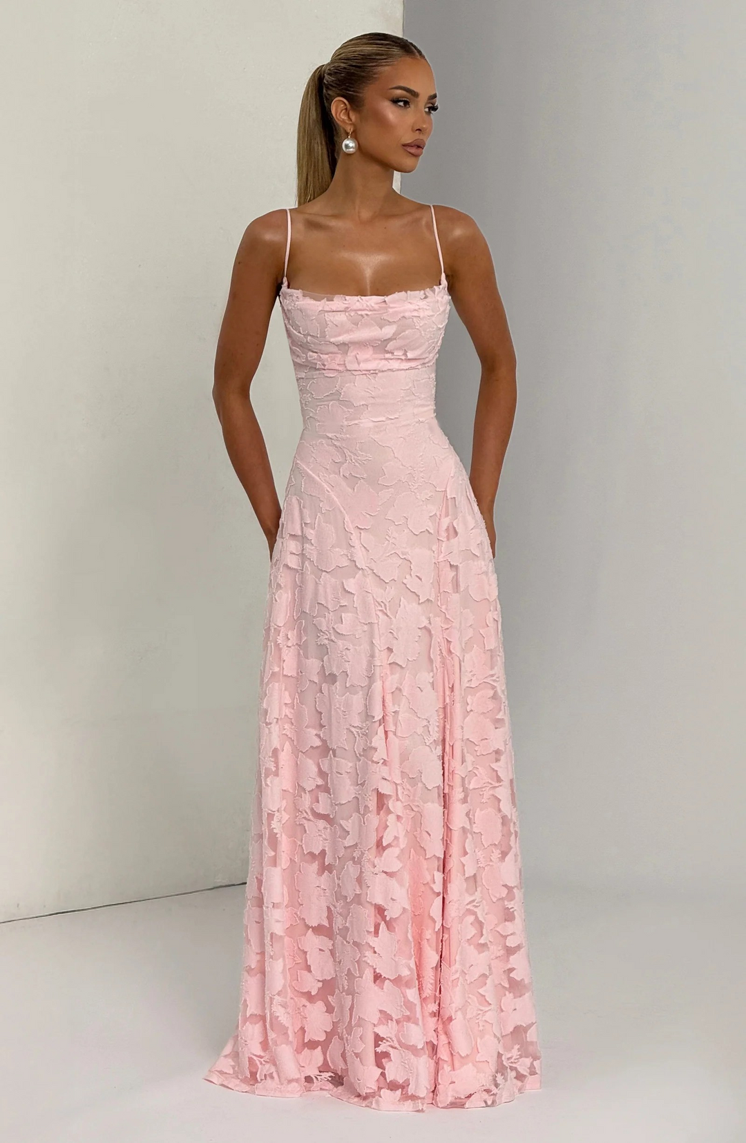 Ravenna | Floral Lace Evening Gown