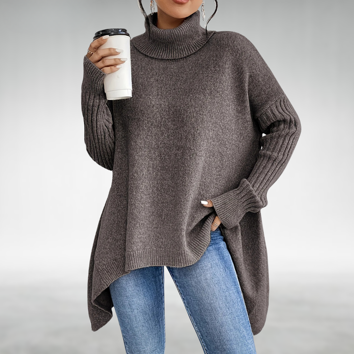 Marceleine | Relaxed High-Neck Knit Sweater