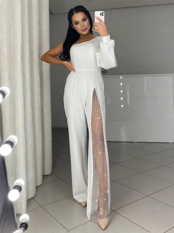 Leocadia | One-Shoulder Glam Evening Jumpsuit