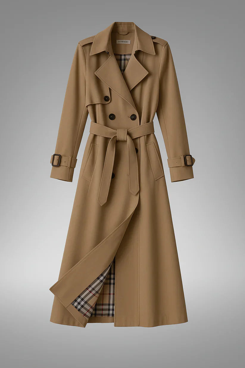 Marcele | Timeless Double-Breasted Trench Coat