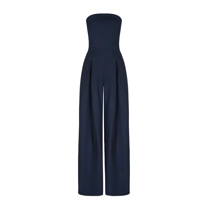 Rae - Elegant Strapless Jumpsuit with Wide Legs