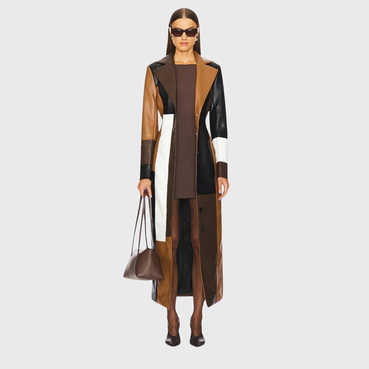 Zoraya | Bold Patchwork Long Coat