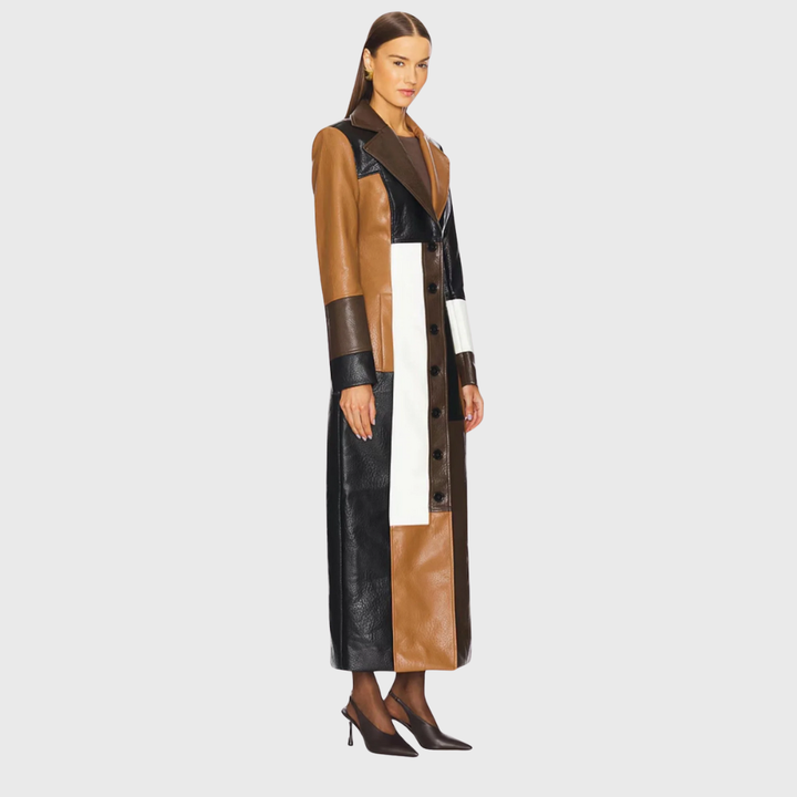 Zoraya | Bold Patchwork Long Coat