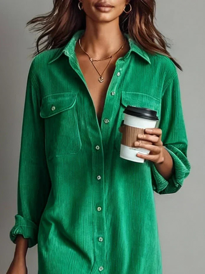 Darcie | Long Button-Down Shirt Dress