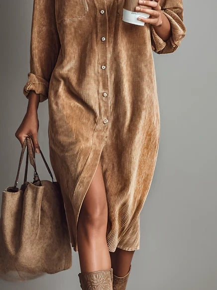 Darcie | Long Button-Down Shirt Dress