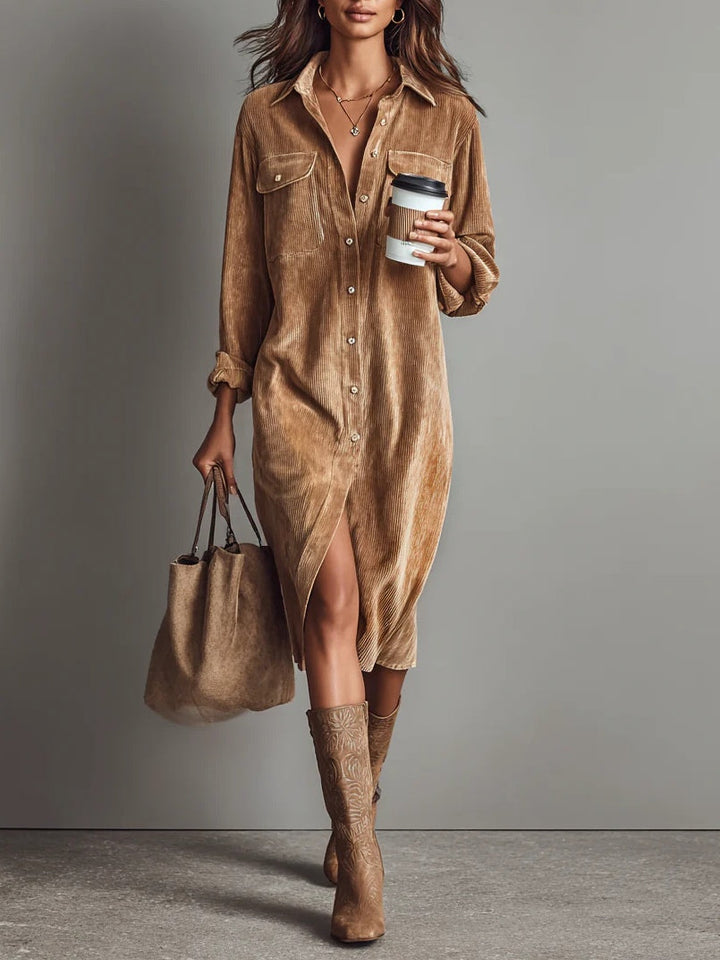 Darcie | Long Button-Down Shirt Dress