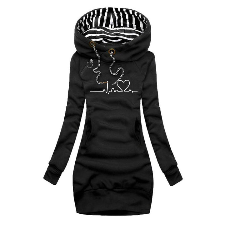 Tamsin | Cozy Heartbeat Hoodie Dress