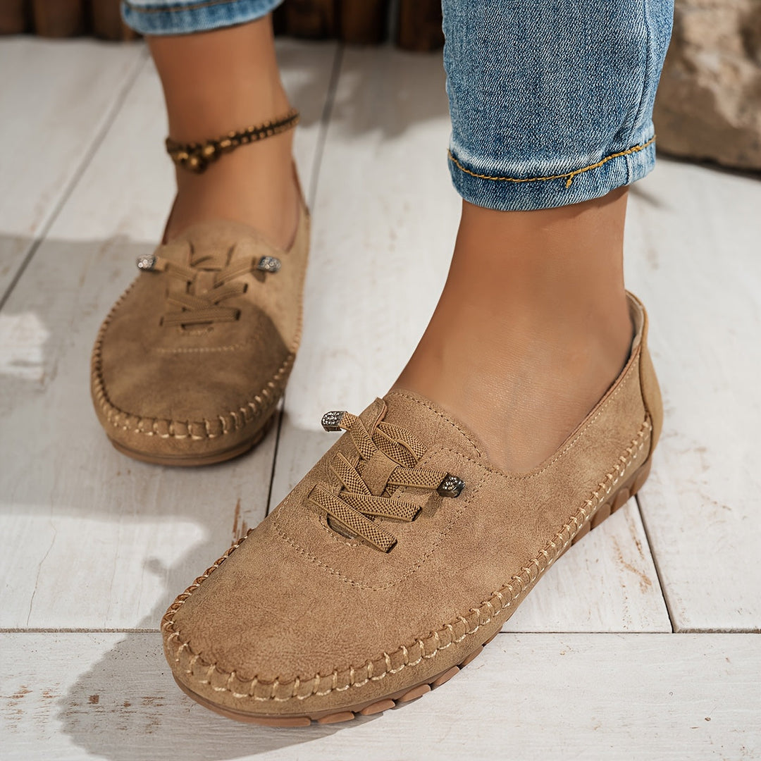 Rosalyn | Soft Lace-Up Casual Loafers