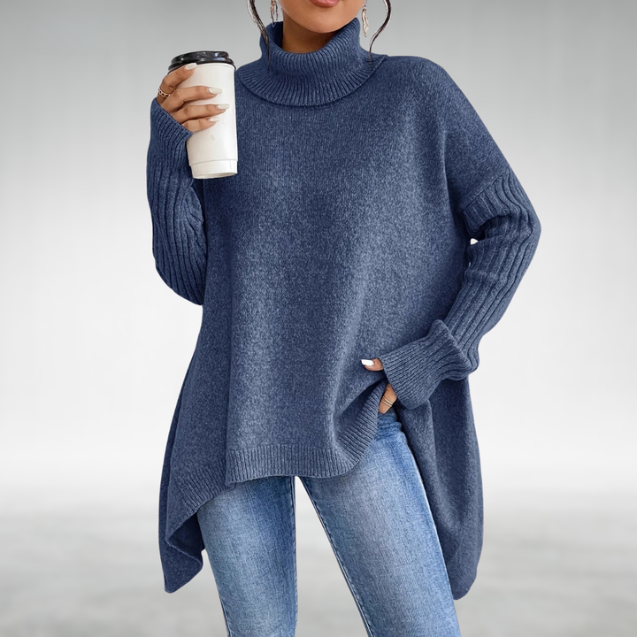 Marceleine | Relaxed High-Neck Knit Sweater