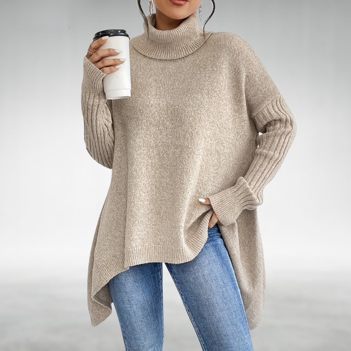 Marceleine | Relaxed High-Neck Knit Sweater