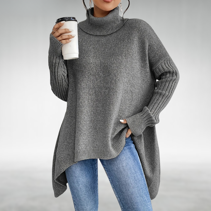 Marceleine | Relaxed High-Neck Knit Sweater