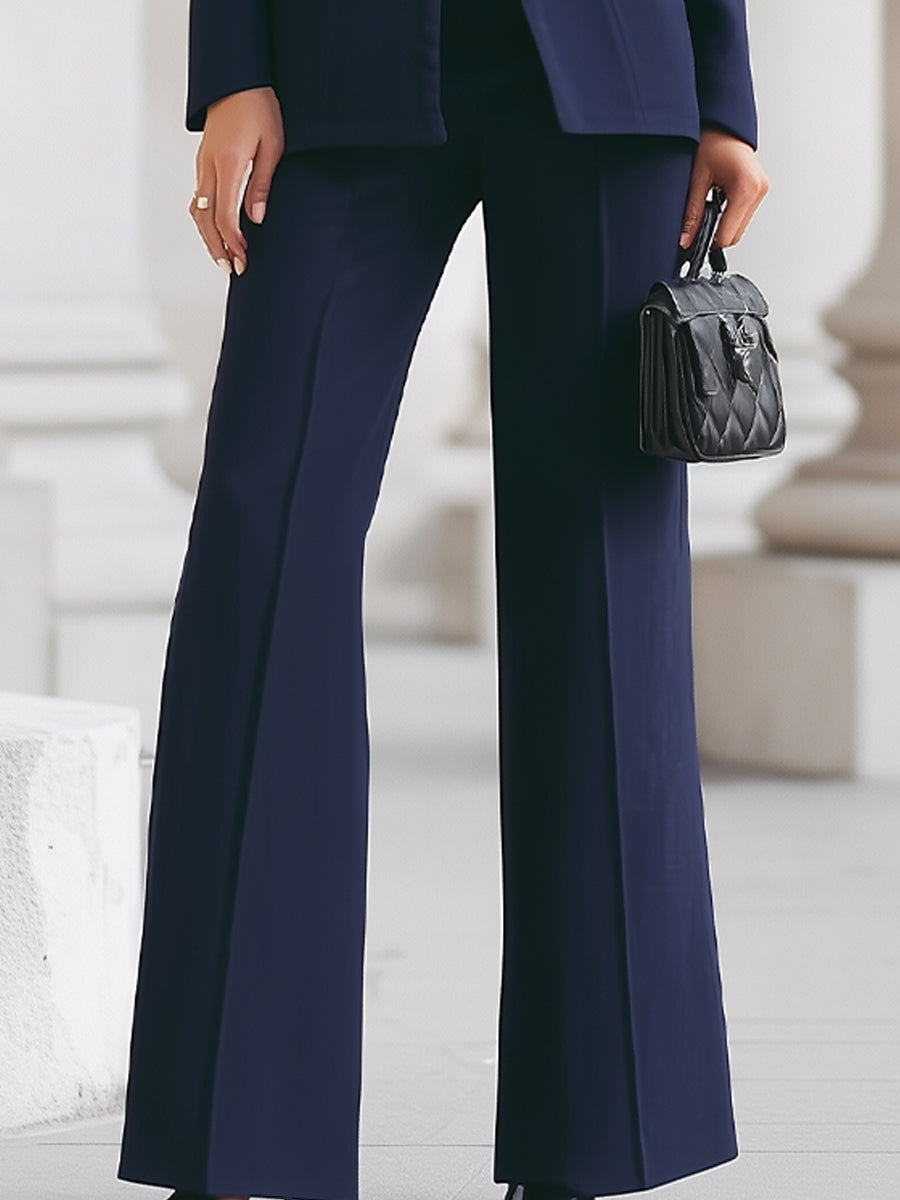 Danika | Tailored High-Collar Pant Suit