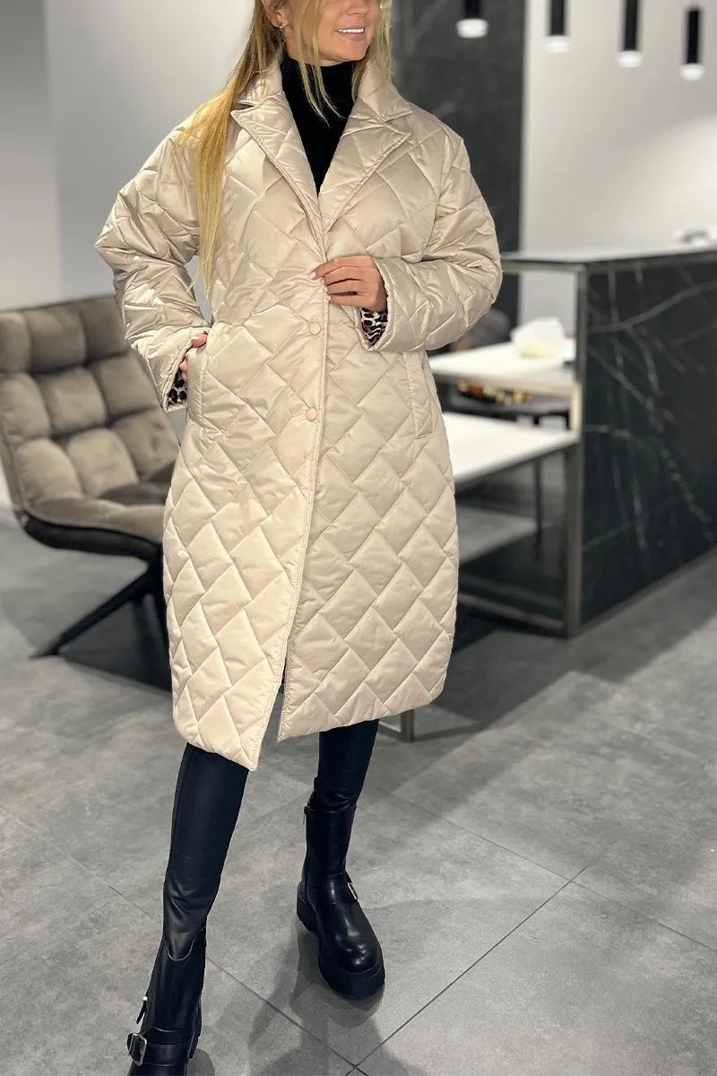 Georgina | Quilted Mid-Length Winter Coat