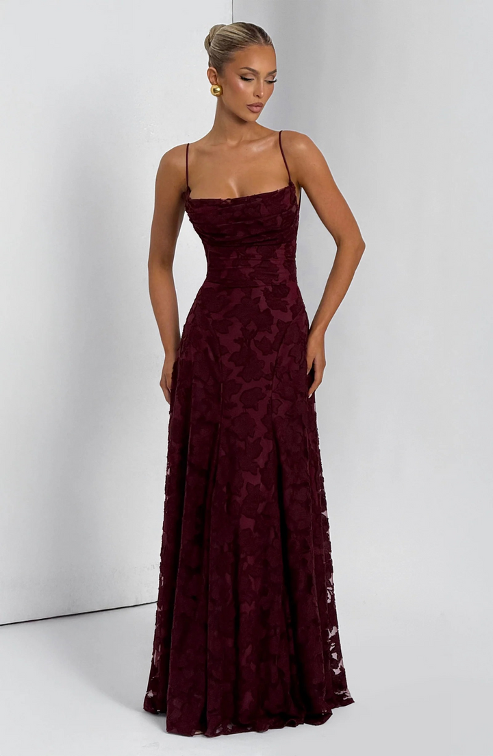 Ravenna | Floral Lace Evening Gown